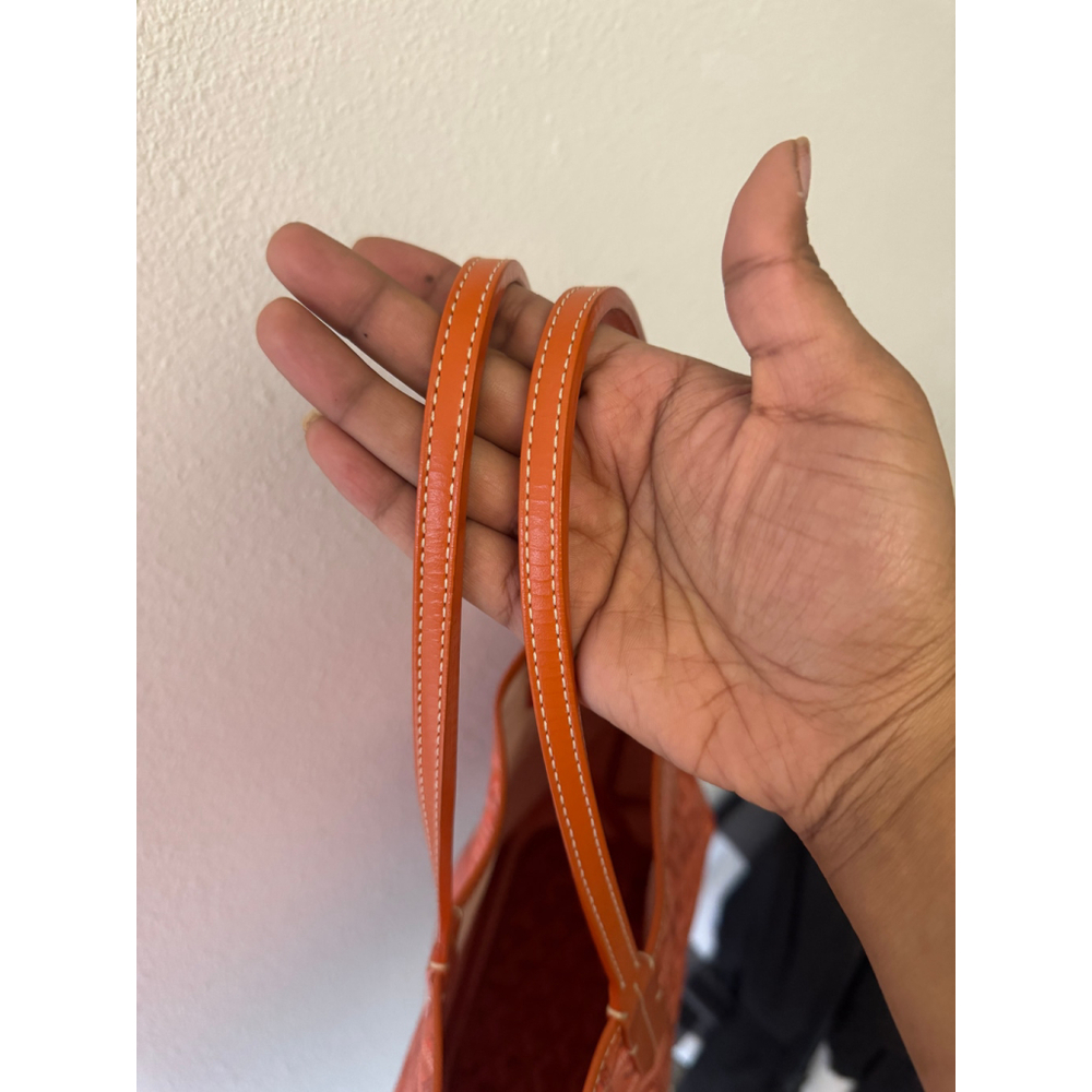 Goyard St. Louis PM Tote – Orange Canvas with Pouch - Picture 13 of 16